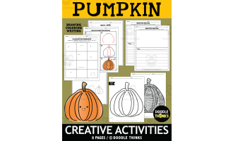 Pumpkin Creative Drawing and Coloring Activities