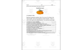 Pumpkin Quiz