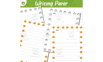 Pumpkin Writing & Prewriting Paper Set | 8 Pages | Seasonal Classroom