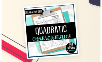Graphing Quadratic Functions in Standard Form Worksheet