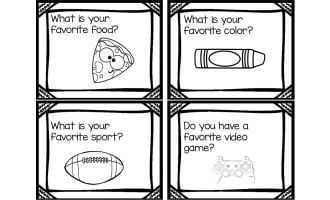 Question of the Day for PreK Kindergarten First and Second Grades