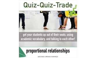 Quiz-Quiz-Trade Game: Proportional Relationships