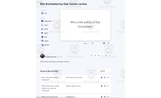 Quizlet - Ella Enchanted