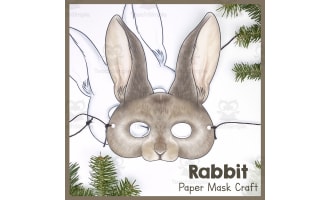 Rabbit | Mask Craft | Paper Art Project | Bunny
