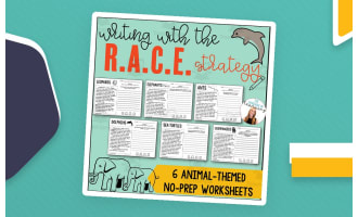 R.A.C.E. Strategy Practice: Animals Worksheets