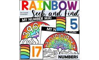 Rainbow Number Seek and Find Mats
