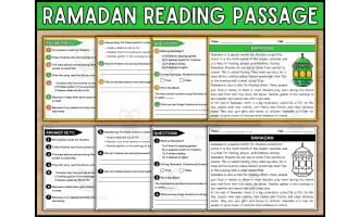 Ramadan Reading Comprehension Passage and Questions