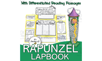 Rapunzel Lapbook Project Reading & Writing Grades 3 4 5 ELA