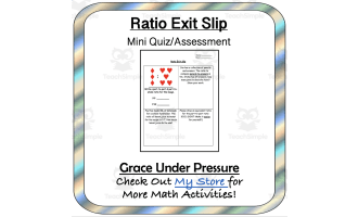 Ratio Mini Quiz/Exit Slip
