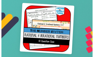 Rational and Irrational Numbers QUIZ