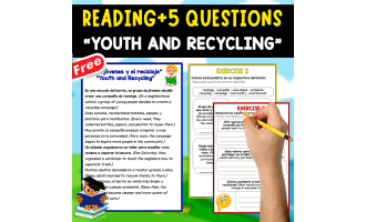 READING + 5 QUESTIONS ENG-SPA| "Youth and Recycling"