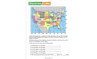 Reading a Map Worksheets – Social Studies Practice