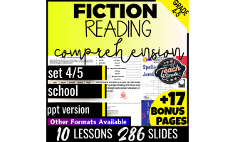 Reading Comprehension and Questions Fiction Set 4 - School (PPT)