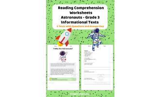 Reading Comprehension Astronauts | Grade 3 Informational Texts