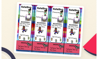 Reading Comprehension Bookmarks for Retelling, Summarizing, and Close Reading