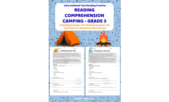 Reading Comprehension Camping | Grade 3 Reading Activities