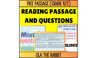 Reading Comprehension Fiction Set 1 Sample: Ola the Rabbit (Slides)