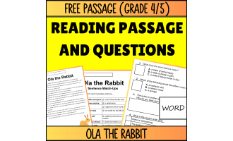 Reading Comprehension Fiction Set 1 Sample: Ola the Rabbit (Word)