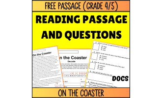 Reading Comprehension Fiction Set 2 Sample: On the Coaster (Docs)