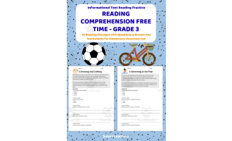 Reading Comprehension Free Time | Grade 3 Reading Activities