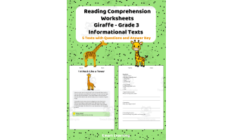 Reading Comprehension Giraffe | Grade 3 Informational Texts