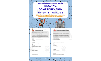 Reading Comprehension Knights | Grade 3 Reading Activities