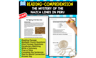 READING-COMPREHENSION MINIBOOK | The Mystery of the Nazca Lines
