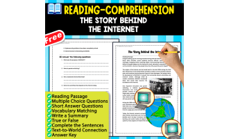 READING-COMPREHENSION MINIBOOK | The Story Behind the Internet