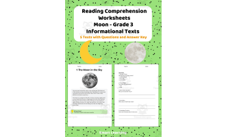 Reading Comprehension Moon | Grade 3 Informational Texts