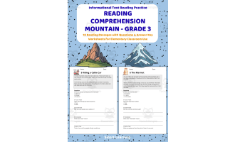 Reading Comprehension Mountains | Grade 3 Reading Activities