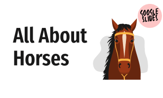 Reading Comprehension Nonfiction Set 3 Sample: All About Horses Slides