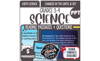 Reading Comprehension on Changes in the Earth and Sky (PPT)