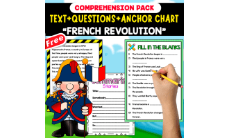 READING-COMPREHENSION PACK | FRENCH REVOLUTION | 20 FREE PAGES