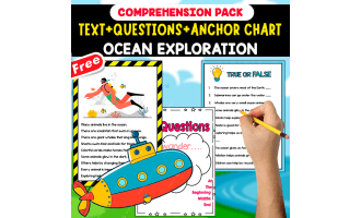 READING-COMPREHENSION PACK | OCEAN EXPLORATION | 20 FREE PAGES