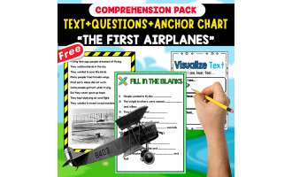 READING-COMPREHENSION PACK | THE FIRST AIRPLANES | 20 PAGES