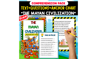READING-COMPREHENSION PACK | THE MAYAN CIVILIZATION | 20 FREE PAGES