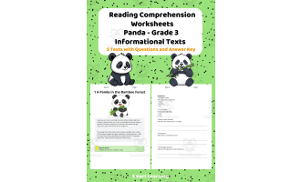 Reading Comprehension Panda | Grade 3 Informational Texts
