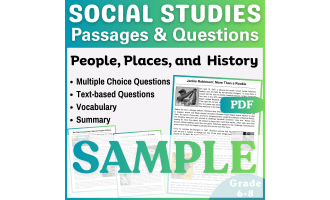 Reading Comprehension Passage: Jackie Robinson (PDF Sample)