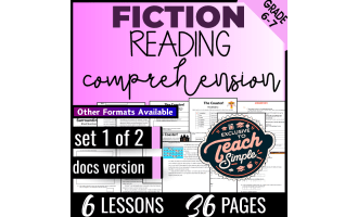Reading Comprehension Passages Fiction Set 1 (Docs) Digital Centers