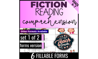 Reading Comprehension Passages Fiction Set 1 (Google Forms)