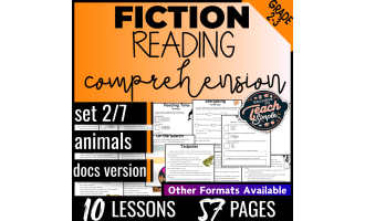 Reading Comprehension Passages Fiction Set 2 - Animals (Google Docs)