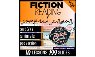 Reading Comprehension Passages Fiction Set 2 - Animals (PPT)