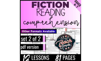 Reading Comprehension Passages Fiction Set 2 (PDF)