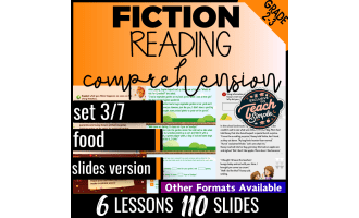 Reading Comprehension Passages Fiction Set 3 - Food (Google Slides)