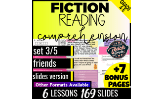 Reading Comprehension Passages Fiction Set 3 - Friends (Google Slides)