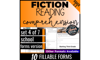 Reading Comprehension Passages Fiction Set 4 - School (Google Forms)