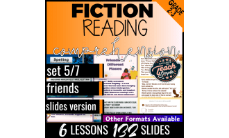 Reading Comprehension Passages Fiction Set 5 - Friends (Google Slides)