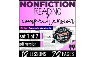 Reading Comprehension Passages Nonfiction Set 1 (PDF)