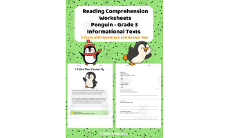 Reading Comprehension Penguin | Grade 3 Informational Texts
