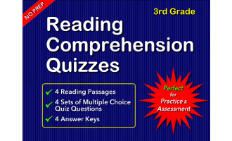 Reading Comprehension Quizzes for Grade 3
